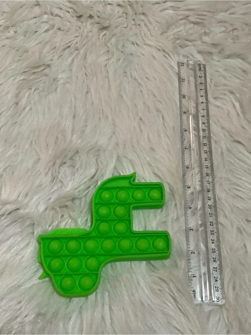 Green Unicorn Horse Shaped Pop It Fidget Toy